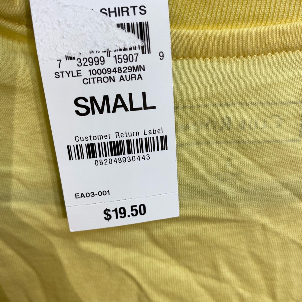 NWT Club Room Yellow Tshirt - Picture 4 of 5